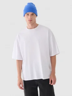 Męski t-shirt basic Outhorn OTHWAW24TTSHM2365 - biały - Koszulki męskie - miniaturka - grafika 1