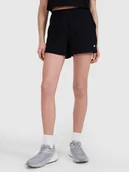 Spodenki damskie - 4F Spodenki dresowe z waflowej dzianiny damskie 4FWSS25TSHOF531-20S Czarny Roz. XL - miniaturka - grafika 1