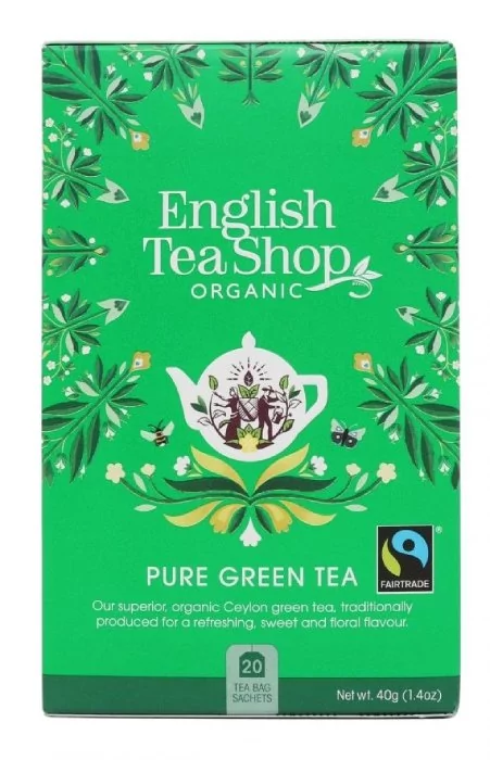 English Tea Shop English Tea Shop, Herbata Pure Green Tea, 20 saszetek 680275029151
