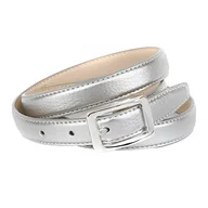 Paski - Anthoni Crown Pasek damski, Srebrny (srebrny 015), 100 - miniaturka - grafika 1