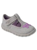 Kapcie damskie - Dziewczęce kapcie szare Befado r.23 - miniaturka - grafika 1