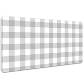 Podkładki na biurko - Podkładka mata ochrona biurka Szara kratka 100x50cm, Dywanomat - miniaturka - grafika 1