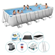 Baseny ogrodowe - Basen Plus Akcesoria - Bestway Power Steel 640x274x132 cm Prostokątny - miniaturka - grafika 1