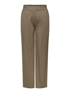 ONLY Spodnie w kolorze khaki - Spodnie damskie - miniaturka - grafika 1
