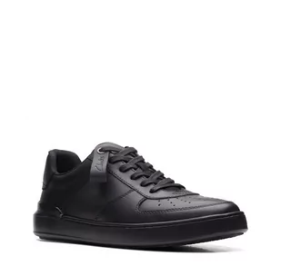 Clarks Court Lite Tie [black leather] - rozmiar 42 - Półbuty męskie - miniaturka - grafika 1