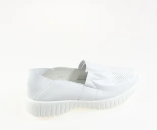 Skórzane półbuty Jezzi RMR2270-7 bialy - Półbuty damskie - miniaturka - grafika 5