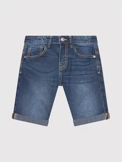 Spodnie i spodenki dla chłopców - Benetton United Colors Of Szorty jeansowe 4XA259DY0 Granatowy Slim Fit - grafika 1