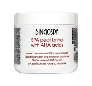 BINGOSPA BINGOSPA solanka borowinowa SPA z kwasami AHA 600g - Pozostałe akcesoria do kąpieli i SPA - miniaturka - grafika 1
