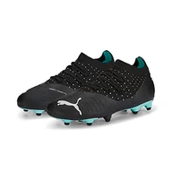 Piłka nożna - PUMA Unisex dziecięce przyszłość Z 3,4 Fg/Ag Jr buty piłkarskie, Puma Black Quarry Elektro Aqua Puma White, 28 EU - miniaturka - grafika 1