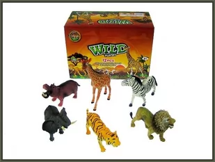 Hipo Zwierzęta dzikie 20cm 6 wzorów - Figurki dla dzieci - miniaturka - grafika 1