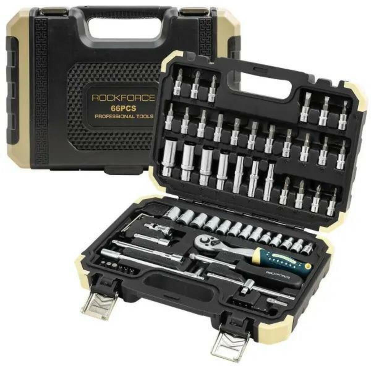 ROCKFORCE SCREW AND SOCKET SET 66PCS