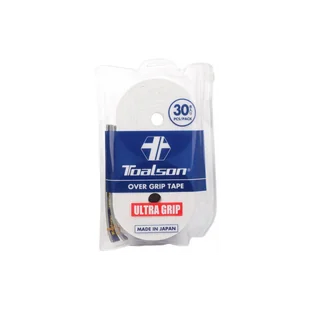 Owijki wierzchnie TOALSON Ultra Grip 30P - białe - Tenis ziemny - miniaturka - grafika 1
