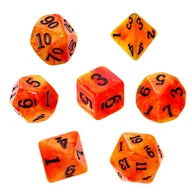 Akcesoria do gier planszowych - Rebel komplet kości RPG - Akrylowe - Zachód Słońca - miniaturka - grafika 1