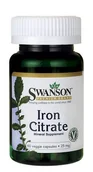 Witaminy i minerały - SWANSON Cytrynian Żelaza 25 mg 60 kap. - miniaturka - grafika 1
