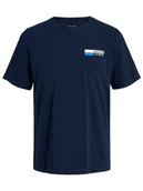 Koszulki męskie - Jack & Jones Koszulka w kolorze granatowym - miniaturka - grafika 1