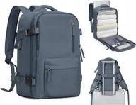 Akcesoria podróżnicze - Plecak podróżny 40x20x25 Torba transportowa, lotnicza, na wycieczkę, szary - miniaturka - grafika 1