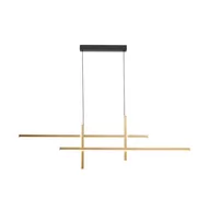 Lampy sufitowe - Lampa wisząca LED 42W EDGE 22008P-BK/GD Zuma Line - miniaturka - grafika 1