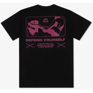 MANTO T-shirt Koszulka Kicker Black - Koszulki sportowe męskie - miniaturka - grafika 1