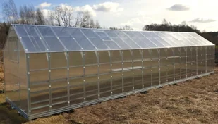 Szklarnia KLASIKA HOUSE 2,35x10,12 m poliwęglan 6mm fundament 23,8m2 - Szklarnie ogrodowe - miniaturka - grafika 1