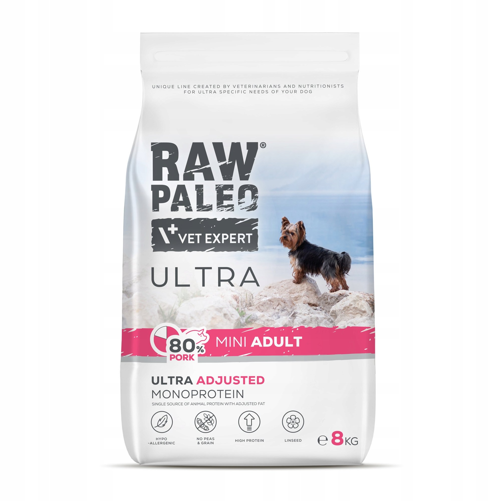 Raw Paleo Ultra Pork Mini Adult 8 kg