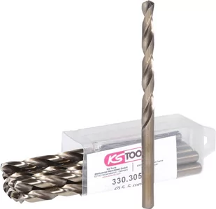 KS TOOLS HSS-G Co 5 Wiertło spiralne 5,5mm 10-ciopak - Wiertła - miniaturka - grafika 1