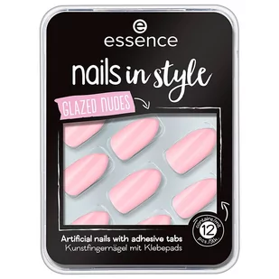 Essence Nails in Style - Glazed Nudes - Samoprzylepne tipsy - 08 Get Your Nudes On - 12 szt. - Sztuczne paznokcie i akcesoria - miniaturka - grafika 1