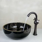 Umywalki - bateria umywalkowa retro + umywalka ISIS - miniaturka - grafika 1