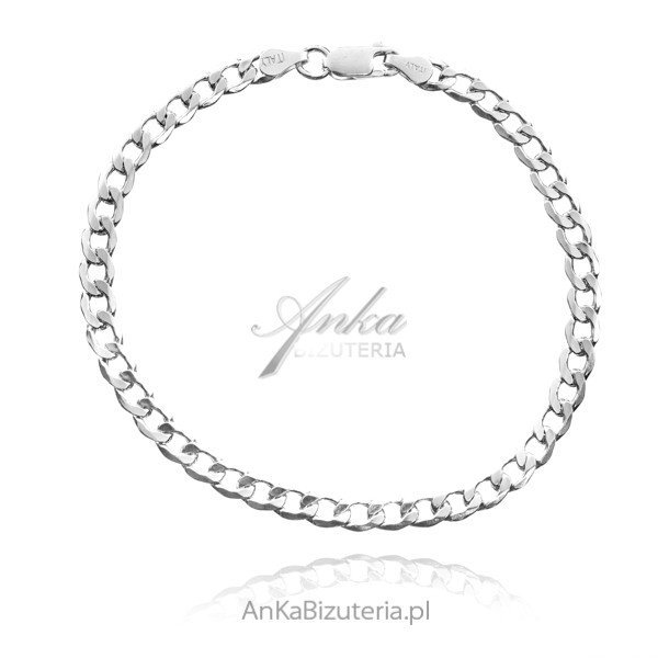ankabizuteria.pl Bransoletka srebrna PANCERKA męska