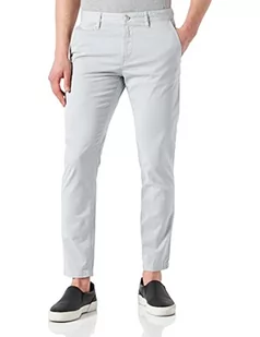 BOSS Męskie spodnie Schino-Taber-1 D Tapered-Fit w kolorze rozciągliwej bawełny satynowej szarej, szary, 38W / 34L - Spodenki męskie - miniaturka - grafika 1