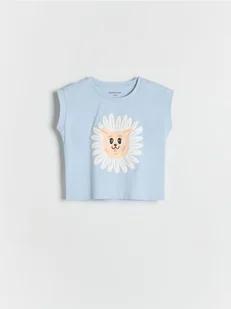Reserved - T-shirt z nadrukiem - jasnoniebieski - Bluzki dla niemowląt - miniaturka - grafika 1