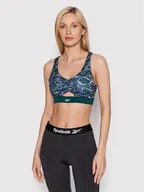 Bielizna sportowa damska - Reebok Biustonosz sportowy Modern Safari HK4806 Zielony - miniaturka - grafika 1