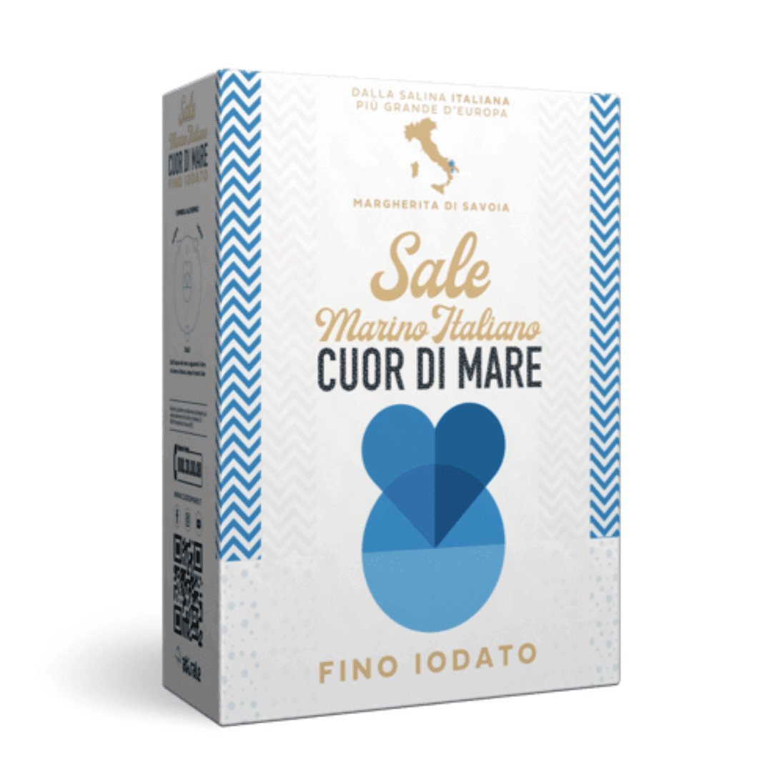Sól morska jodowana drobnoziarnista Fino 1 kg Cuor Di Mare