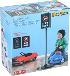 Znak drogowy sygnalizator Zwolnij EDDY TOYS 75cm - Zabawki interaktywne dla dzieci - miniaturka - grafika 2