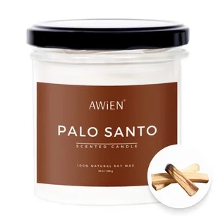 Palo Santo Kadzidłowa Duża Świeca Sojowa W Szkle Długi Czas Palenia - Świece Palo Santo Kadzidłowa Duża Świeca Sojowa W Szkle Długi Czas Palenia - Świece - miniaturka - grafika 1