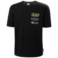 Koszulki sportowe męskie - Męski t-shirt z nadrukiem Helly Hansen Play Oversized T-Shirt - czarny - HELLY HANSEN - miniaturka - grafika 1