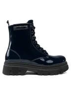 Buty dla dziewczynek - Tommy Hilfiger Kozaki T4A5-33040-0775 M Niebieski - miniaturka - grafika 1