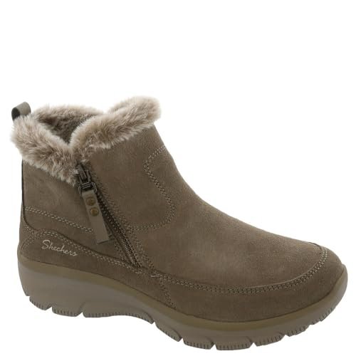 Skechers Damskie botki Easy Going Cool Zip, brązowy (taupe), 40 EU