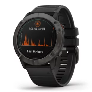 Garmin Fenix 6X Pro 51mm Solar Tytanowy Czarny - Smartwatch - miniaturka - grafika 1