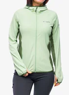 Bluzy sportowe damskie - Bluza z kapturem damska Columbia Spectre Ridge Full Zip Hooded Tech Fleece - sage leaf - miniaturka - grafika 1