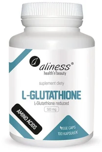 MedicaLine L-Glutathione 500mg 100 kaps Aliness L Glutation L Glutathione reduced MC102 - Suplementy naturalne - miniaturka - grafika 1
