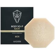 Mydła - Masveri, Body Soap Raw, Oczyszczające Mydło Do Ciała Dla Mężczyzn, 100g - miniaturka - grafika 1