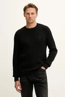 Swetry męskie - Calvin Klein sweter męski kolor czarny lekki LV04LB327G - miniaturka - grafika 1