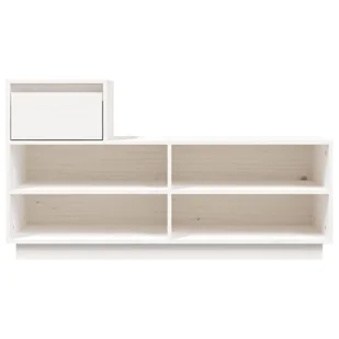 Lumarko Szafka na buty, biała, 110x34x61 cm, lite drewno sosnowe - Szafki na buty Lumarko Szafka na buty, biała, 110x34x61 cm, lite drewno sosnowe - Szafki na buty - miniaturka - grafika 7