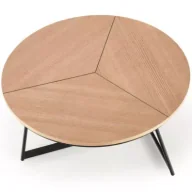 Ławy i stoliki kawowe - Halmar Stolik kawowy Karida dąb naturalny 80 cm - miniaturka - grafika 1