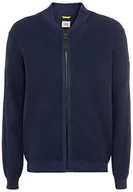 Kurtki męskie - camel active Męska kurtka z dzianiny 409503/1K11, Night Blue, L, niebieski (Night Blue), L - miniaturka - grafika 1