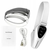 Masażery - MODELUJĄCY MASAŻER TWARZY LIFTING EMS USB FOTOTERAPIA NA PODBRÓDEK 400MAH - miniaturka - grafika 1