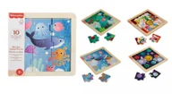 Zabawki interaktywne dla dzieci - FP WOOD PUZZLE KOLEKCJA UKLADANEK MIX - miniaturka - grafika 1