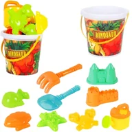 Zabawki do piasku - Zestaw do piasku dinozaury 10el Trifox - miniaturka - grafika 1