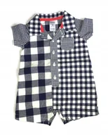 Rampersy - Granatowy rampers koszula Carter's 3mc 62 - miniaturka - grafika 1