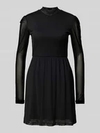 Sukienki - Sukienka taliowana z długim, półprzezroczystym rękawem model ‘ERICA’ - miniaturka - grafika 1